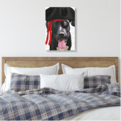 Black Labrador Pirate Canvas Afdruk (Insitu (Slaapkamer))