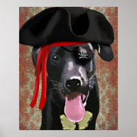 Black Labrador Pirate Dog
