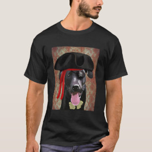 Black Labrador Pirate Dog T-shirt
