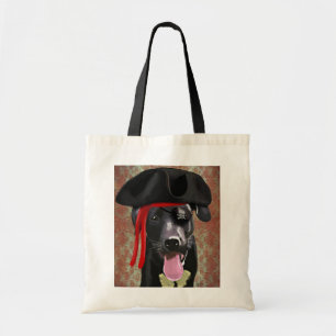 Black Labrador Pirate Dog Tote Bag