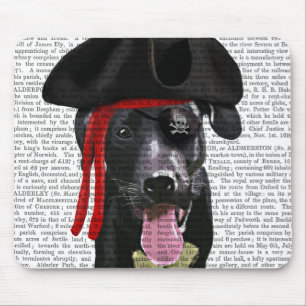 Black Labrador Pirate Muismat