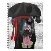 Black Labrador Pirate Notitieboek (Voorkant)