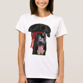 Black Labrador Pirate T-shirt (Voorkant)