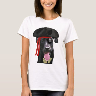 Black Labrador Pirate T-shirt