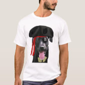 Black Labrador Pirate T-shirt (Voorkant)