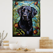 Black Labrador Poster (Keuken)