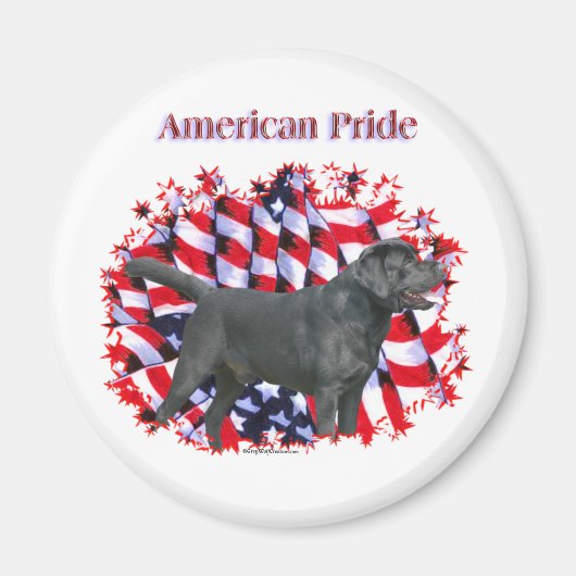 Black Labrador Pride - Magneet (Voorkant)