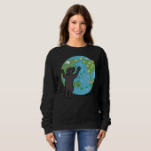 Black Labrador Puppy I Love Earth Trui (Voorkant volledig)