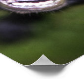 Black labrador puppy looking upwards, close-up poster (Hoek)