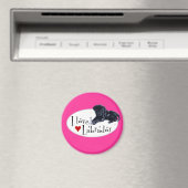 Black Labrador Puppy Magneet (Insitu (Vaatwasser))