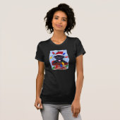 Black Labrador Puppy Santa T-shirt (Voorkant volledig)
