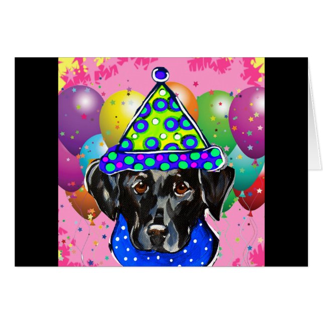 Black Labrador Retriever (Voorkant Horizontaal)