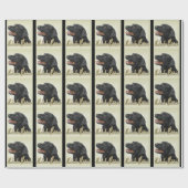 Black Labrador Retriever Art-cadeaus Cadeaupapier (Vlak)