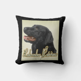Black Labrador Retriever Art-cadeaus Kussen