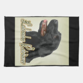 Black Labrador Retriever Art-cadeaus Theedoek (Horizontaal)