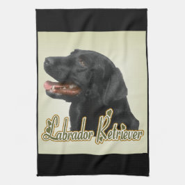 Black Labrador Retriever Art-cadeaus Theedoek