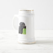 Black Labrador Retriever Beer Stein Bierpul (Voorkant links)