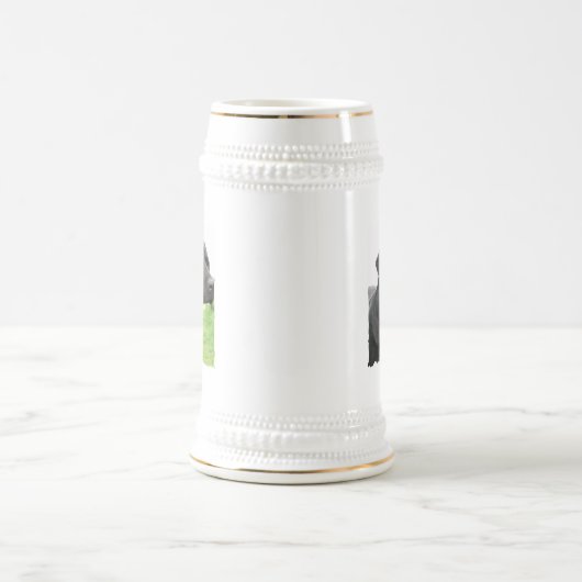 Black Labrador Retriever Beer Stein Bierpul (Center)