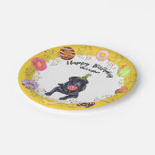 Black Labrador Retriever Birthday Party Bord (Gekanteld)