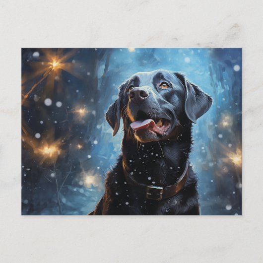 Black Labrador Retriever Briefkaart (Voorkant)