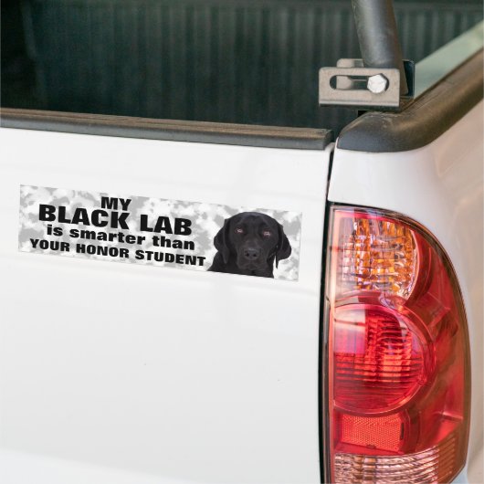 Black Labrador Retriever Bumpersticker (Op Truck)