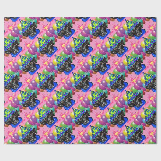 Black Labrador Retriever Cadeaupapier (Vlak)