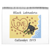 Black Labrador Retriever Cartoon Agenda 2015 Kalender (Hoes)