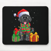 Black Labrador Retriever Christmas Lights Xmas Lab Muismat (Voorkant)