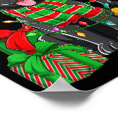 Black Labrador Retriever Christmas Lights Xmas Lab Poster (Hoek)