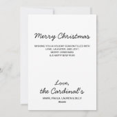 Black Labrador Retriever Christmas Puppy Schattige Feestdagenkaart (Achterkant)