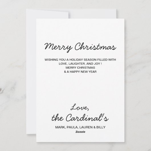 Black Labrador Retriever Christmas Puppy Schattige Feestdagenkaart (Achterkant)