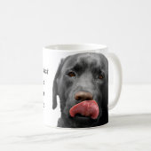 Black Labrador Retriever cup | mok voor Hondenlief (Voorkant rechts)