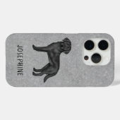 Black Labrador Retriever Dog Black Lab Hondenliefh Case-Mate iPhone Case (Achterkant (horizontaal))