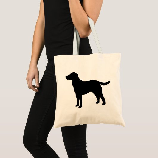 Black Labrador Retriever Dog Canvas tas (Voorkant (product))