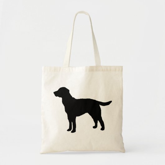 Black Labrador Retriever Dog Canvas tas (Voorkant)