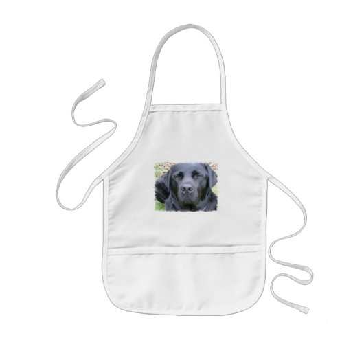 Black Labrador Retriever Dog Children's Smock Kinder Schort (Voorkant)