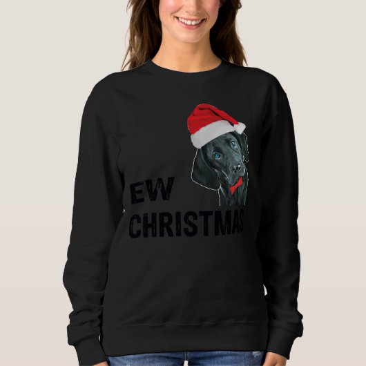 Black Labrador Retriever Dog Kerstmis Trui (Voorkant)