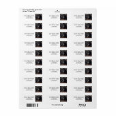 Black Labrador Retriever Dog Label (Full Sheet)