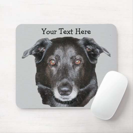 Black Labrador Retriever Dog Mousepad Muismat (Met muis)