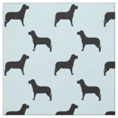 Black Labrador Retriever Dog Patroon Stof (Swatch)