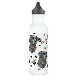 Black Labrador Retriever Dog Pawprint Waterfles