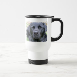 Black Labrador Retriever Dog Plastic Travel Mug Reisbeker