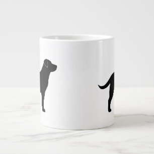 Black Labrador Retriever Dog Silhouettes Grote Koffiekop
