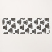 Black Labrador Retriever Dog Yogamat (Achterkant (horizontaal))