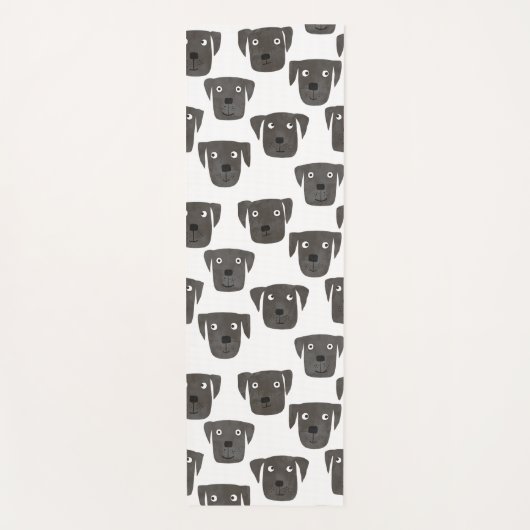 Black Labrador Retriever Dog Yogamat (Voorkant)