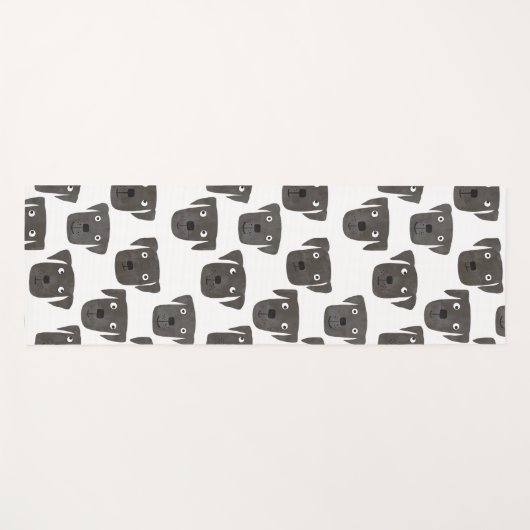 Black Labrador Retriever Dog Yogamat (Voorkant (horizontaal))