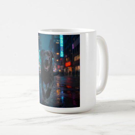 Black Labrador Retriever Elegant Breed Coffee Mok (Voorkant rechts)