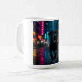 Black Labrador Retriever Elegant Breed Coffee Mok (Voorkant links)