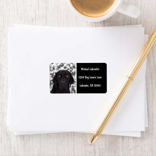 Black Labrador Retriever Etiket (Insitu)