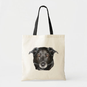 Black Labrador Retriever Face Dog Photo Canvas tas